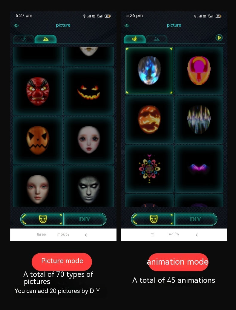 LED Smart Digital Mask